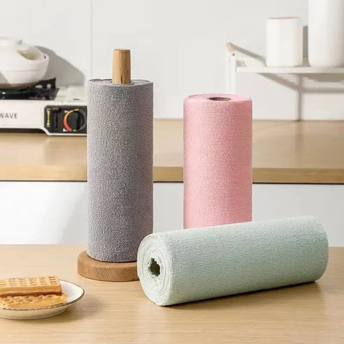 Reusable Microfiber Kitchen Cleaning Roll